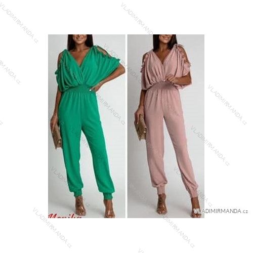 Overal dlouhý letní krátký rukáv dámský (S/M ONE SIZE) ITALSKÁ MÓDA IMWM232041