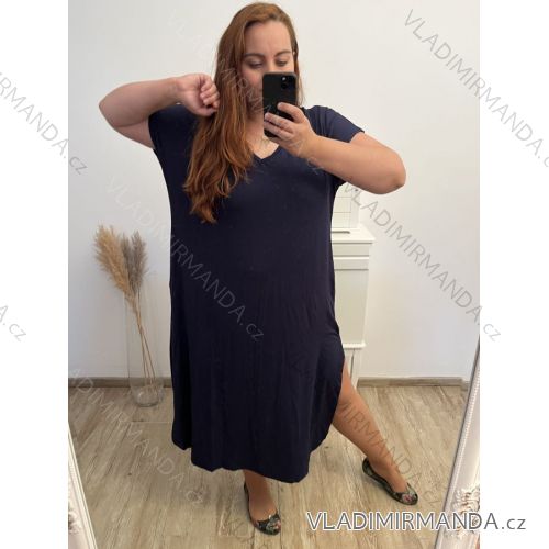 (div)(p)Dress short sleeve oversized (uni XL-2XL) ITALIAN FASHION IM420023(/p)(/div) 3xl / 4xl black