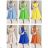 Langes Chiffon-Sommerkleid für Damen (S / M ONE SIZE) ITALIAN FASHION IMWB222509