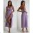 Women's long elegant party dress with straps (S/M ONE SIZE) ITALIAN FASHION IMWE232089