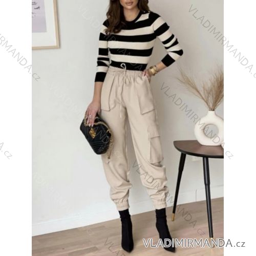 Women's Long Pocket Pants (S/M ONE SIZE) ITALIAN FASHION IMWKK232144