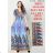 Women's long summer icecool short sleeve dress (M/L-XL/XXL) ITALIAN FASHION IMB239997