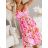 Women's Long Chiffon Short Sleeve Dress (S/M ONE SIZE) ITALIAN FASHION IMWGS231048