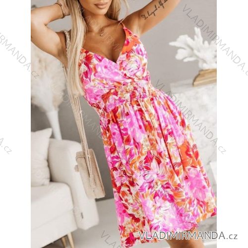 Women's Long Chiffon Short Sleeve Dress (S/M ONE SIZE) ITALIAN FASHION IMWGS231048