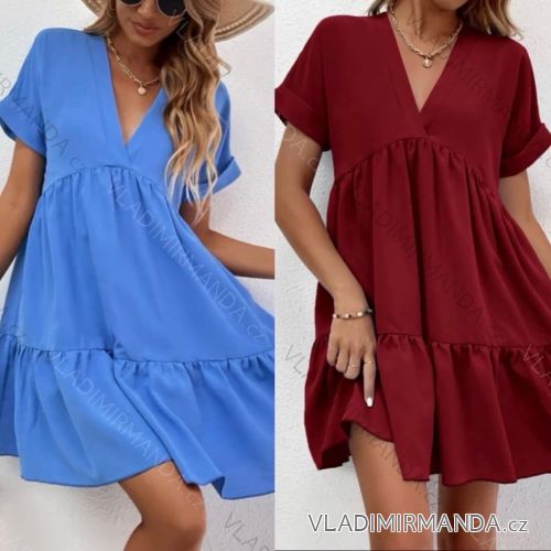 Women's Sleeveless Summer Dress (S / M ONE SIZE) ITALIAN FASHION IMWC222493