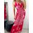 Long summer icecool dress with straps for women (M/L-XL/2XL) AINUOSI ITALIAN FASHION IMB23H03