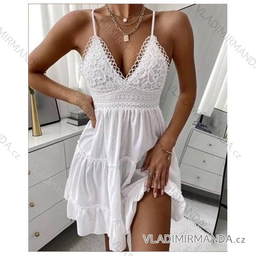 Šaty letní na ramínka dámské (S/M ONE SIZE) ITALSKÁ MÓDA IMWAD231822/DU