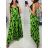 Women's long chiffon summer dress (S / M ONE SIZE) ITALIAN FASHION IMWB222509