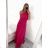 Šaty dlouhé elegantní společenské bez rukávu dámské (S/M ONE SIZE) ITALSKÁ MÓDA IMPSH243623 svetlo modrá S / M
