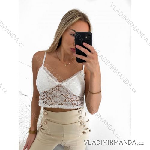 Šaty letní na ramínka dámské (S/M ONE SIZE) ITALSKÁ MÓDA IMPBB22B21841 S/M weiß