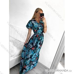 Women's Long Sleeve Summer Dress (S/M, L/XL ONE SIZE) VISCOSE AINUOSI FRENCH FASHION FMPZM23A081-6