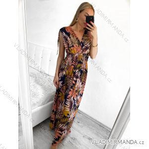 Šaty letné dlhé bez rukávov dámske (M/L ONE SIZE) ICECOOL AINUOSI FRANCÚZSKA MÓDA FMPZM23023-4