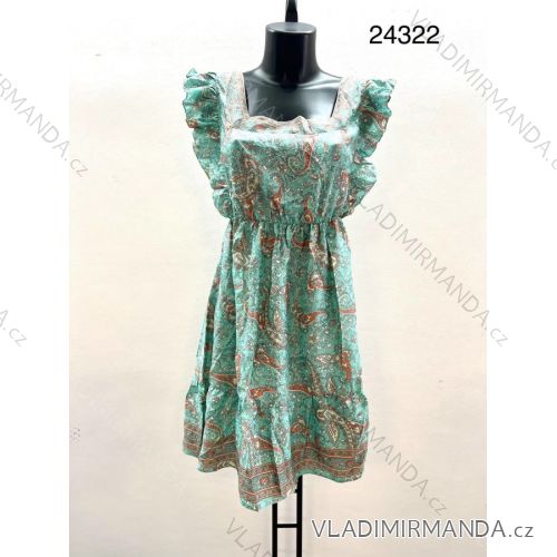 Šaty letní bez rukávu dámské (S/M ONE SIZE) INDICKÁ MÓDA  IMM23M827