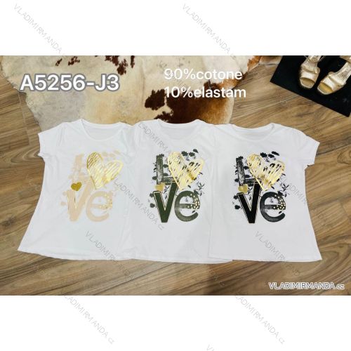 T-Shirt Kurzarm Frauen (UNI S-M) ITALIENISCHE MODE IMM20330