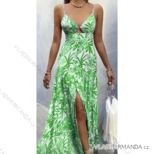 Šaty dlouhé na ramínka dámské (S/M ONE SIZE) ITALSKÁ MÓDA IMPMG232758