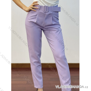 Kalhoty s páskem dlouhé dámské (S/M ONE SIZE) ITALSKÁ MÓDA IMPDY23MDUE22127