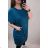 Šaty oversize krátký rukáv dámské nadrozměr (4XL/5XL ONE SIZE) ITALSKÁ MÓDA IM423002/DU 4XL/5XL Černá
