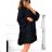 Women's Oversized 3/4 Long Sleeve Dress (S/M ONE SIZE) ITALIAN FASHION IMWGB231731