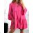 Women's Oversized 3/4 Long Sleeve Dress (S/M ONE SIZE) ITALIAN FASHION IMWGB231731