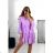 Women's Oversized 3/4 Long Sleeve Dress (S/M ONE SIZE) ITALIAN FASHION IMWGB231731