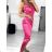 Šaty letní na ramínka dámské (S/M ONE SIZE) ITALSKÁ MÓDA IMPBB22B21841 white S / M
