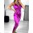 Šaty letní na ramínka dámské (S/M ONE SIZE) ITALSKÁ MÓDA IMPBB22B21841 white S / M