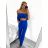 Souprava letní kalhoty a top na ramínka dámská (S/M ONE SIZE) ITALSKÁ MÓDA IMWGB231540