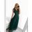 Women's Long Casual Elegant Sleeveless Dress (S/M ONE SIZE) ITALIAN FASHION IMPSH233584/DU khaki