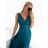 Women's Long Casual Elegant Sleeveless Dress (S/M ONE SIZE) ITALIAN FASHION IMPSH233584/DU khaki
