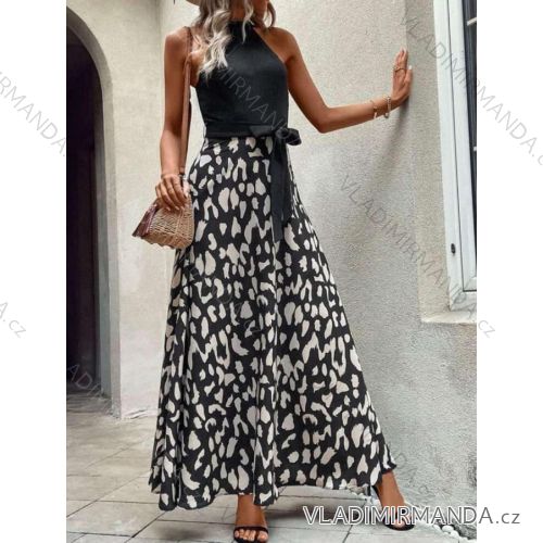 Šaty dlhé letné bez rukávu dámske (S/M ONE SIZE) TALIANSKA MÓDA IMWMY232210