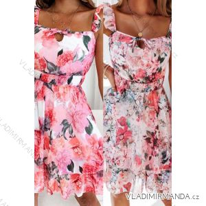 Women's Long Chiffon Short Sleeve Dress (S/M ONE SIZE) ITALIAN FASHION IMWGS231048