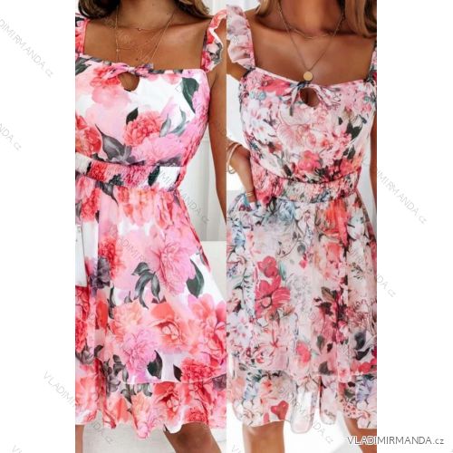 Women's Long Chiffon Short Sleeve Dress (S/M ONE SIZE) ITALIAN FASHION IMWGS231048