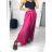 Sukně saténová dlouhá dámská Carol (S/M/L ONE SIZE) ITALSKá MODA IM323026