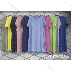 Women's Long Chiffon Short Sleeve Dress (S/M ONE SIZE) ITALIAN FASHION IMWGS231048