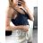 Crop top na ramínka dámský (S/M ONE SIZE) ITALSKÁ MÓDA IMWK231202