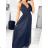Women's long elegant party dress with straps (S/M ONE SIZE) ITALIAN FASHION IMPSH234388