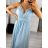 Women's long elegant party dress with straps (S/M ONE SIZE) ITALIAN FASHION IMPSH234388