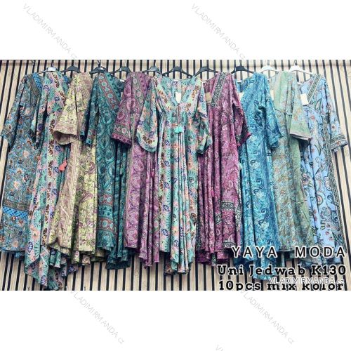 Women's Summer Short Sleeve Dress (S / M ONE SIZE) ITALIAN FASHION IMWB22017