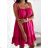 Women's Strapless Summer Dress (S/M ONE SIZE) ITALIAN FASHION IMWGM232301