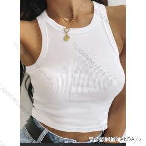 Top croptop bez rukávu dámský (S/M ONE SIZE) ITALSKÁ MÓDA IMPBB24W2027