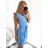 Women's short summer icecool sleeveless dress (S/M ONE SIZE) ITALIAN FASHION IMM23177 S/M béžová