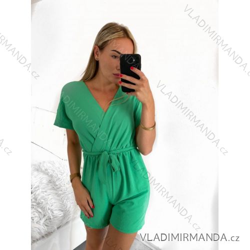 Overal krátký letní krátký rukáv dámský (S/M ONE SIZE) ITALSKÁ MÓDA IMM23M13226