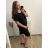Women's Long Chiffon Short Sleeve Dress (S/M ONE SIZE) ITALIAN FASHION IMWGS231048
