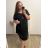 Women's Long Chiffon Short Sleeve Dress (S/M ONE SIZE) ITALIAN FASHION IMWGS231048