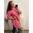 Prodloužená Košile 3/4 rukáv nadrozměr dámské (2XL/3XL ONE SIZE) ITALSKÁ MÓDA IM523MINDY