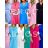 Women's Long Chiffon Short Sleeve Dress (S/M ONE SIZE) ITALIAN FASHION IMWGM23456