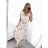 Women's Long Chiffon Short Sleeve Dress (S/M ONE SIZE) ITALIAN FASHION IMWGS231048