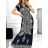 Women's summer icecool dress with sleeve (S/M, L/XL) AINUOSI ITALIAN FASHION IMB2325687