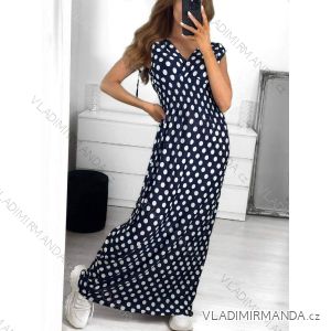 Šaty dlouhé letní icecool bez rukávu dámské (M/L-XL/2XL) ITALSKÁ MODA IMB237733