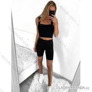 Women's Leggings Shorts (S/M ONE SIZE) ITALIAN FASHION IMPMD2326972/DU